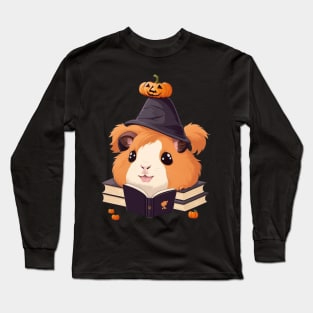 Cute witch guinea pig Long Sleeve T-Shirt